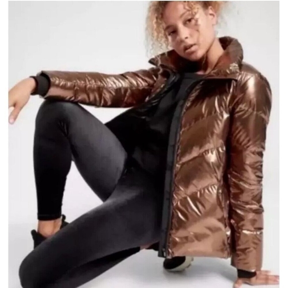 Athleta Elation Ultra High-Rise Velvet Tight/Legging Black Nylon Blend SZ L - Picture 3 of 7